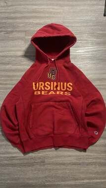 Champion Reverse Weave Ursinus Bears College Hoodie Red Medium
